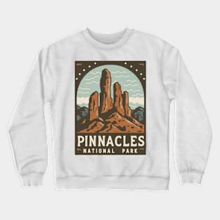 Pinnacles National Park Travel Sticker Crewneck Sweatshirt